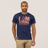 Ich bin stark - ich bin ein Überlebender - Uterusk T-Shirt (Vorne ganz)