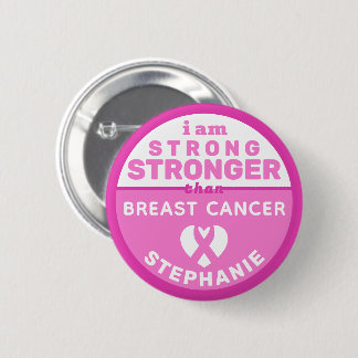 Ich bin stärker als Brustkrebs-Button Button