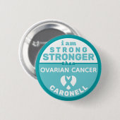 Ich bin stärker als Eierstockkrebs Button (Vorne & Hinten)