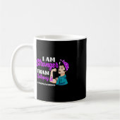Ich bin stärker als Epilepsie Warrior Epilepsy Awa Kaffeetasse (Links)