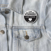 Ich bin stärker als Lungenkrebs Button (Beispiel)