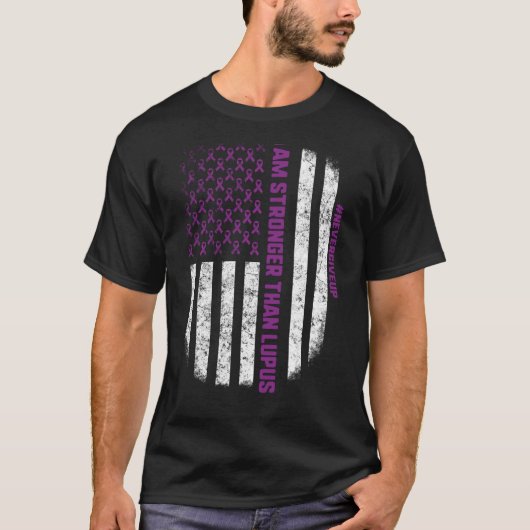 Ich bin stärker als Lupus #nevergiveup Lupus Aware T-Shirt (Vorderseite)