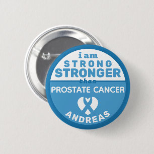 Ich bin stärker als Prostatakrebs Button