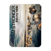 "Ich bin stärker" Motivation Affirmation Flexibel Magnet (Vertikal)