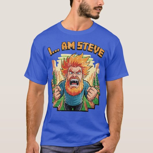 Ich... Bin Steve Minecraft T-Shirt (Vorderseite)