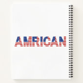 Ich bin stolz, Amerikaner zu sein Notizblock (Rückseite)