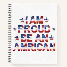 Ich bin stolz, Amerikaner zu sein Notizblock