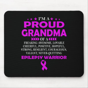 Ich bin stolz auf die Oma des Epilepsie-Kriegers Mousepad