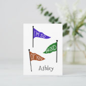 Ich bin stolz auf euch Personalisiert Glückwunsch Postkarte (Stehend Vorderseite)