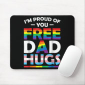 Ich bin stolz auf euch Vater Hugs LGBT Pride Aware Mousepad (Mit Mouse)