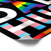 Ich bin stolz auf euch Vater Hugs LGBT Pride Aware Poster (Ecke)