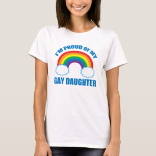 Ich bin stolz auf meine Gay-Tochter-LGBTQ-Mama T-Shirt
