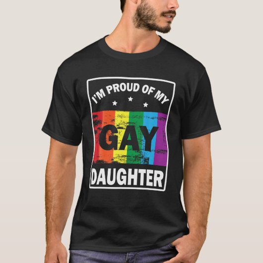 Ich bin stolz auf meine homosexuelle Tochter, die T-Shirt (Vorderseite)
