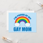 Ich bin stolz auf meine schwule Mama Proud Son Dau Karte (Vorderseite/Rückseite Beispiel)