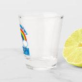 Ich bin stolz auf meinen Gay Son LGBTQ Mama Vater Schnapsglas (Rechts)