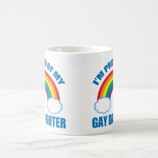 Ich bin stolz auf meinen LGBTQ-Mama-Vater meiner H Kaffeetasse (Mittel)