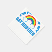 Ich bin stolz auf meinen Schwulenbrüder Serviette (Ecke)