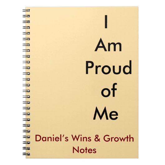 Ich bin stolz auf mich, Custom emotivity Journal Notizblock (Vorderseite)
