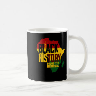 Ich bin stolz auf unser schwarzes Erbe T-Shirt Kaffeetasse