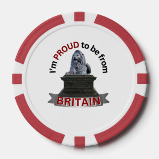 Ich bin stolz, aus Großbritannien zu kommen Pokerchips
