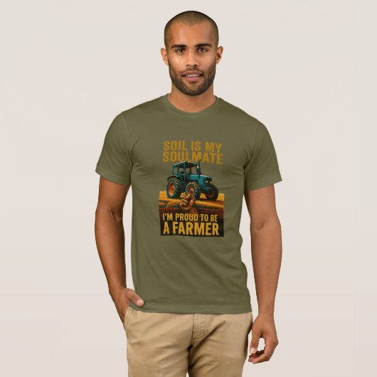 Ich bin stolz, Bauer zu sein T-Shirt (Vorne ganz)