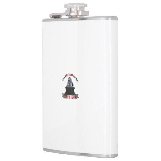 Ich bin stolz, Brite zu sein Flachmann (Links)