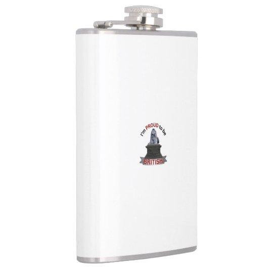 Ich bin stolz, Brite zu sein Flachmann (Rechts)