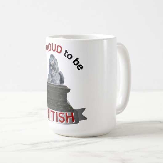 Ich bin stolz, Brite zu sein Kaffeetasse (VorderseiteRechts)