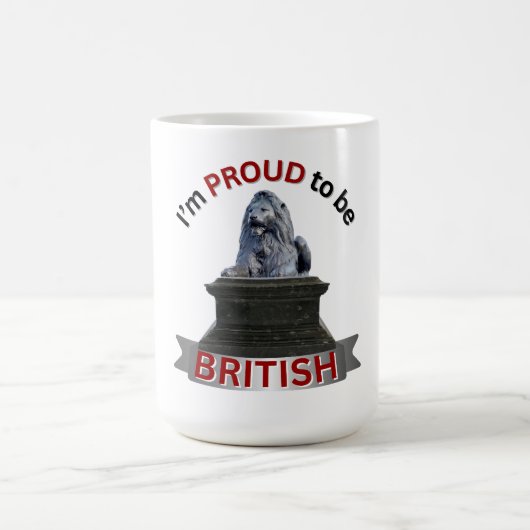 Ich bin stolz, Brite zu sein Kaffeetasse (Mittel)