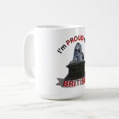 Ich bin stolz, Brite zu sein Kaffeetasse (Vorderseite Links)