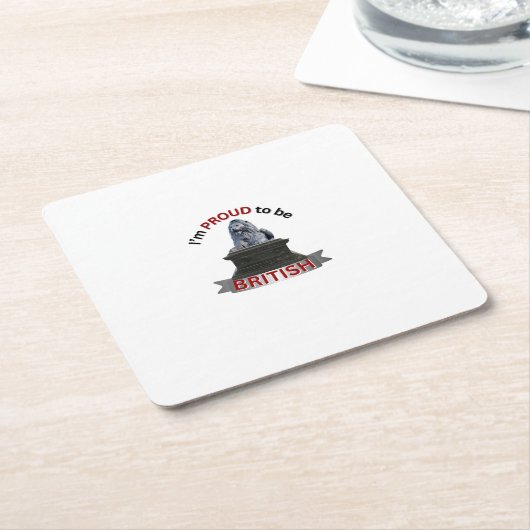Ich bin stolz, Brite zu sein Rechteckiger Pappuntersetzer (angewinkelt)