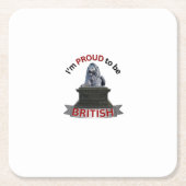 Ich bin stolz, Brite zu sein Rechteckiger Pappuntersetzer (Vorderseite)