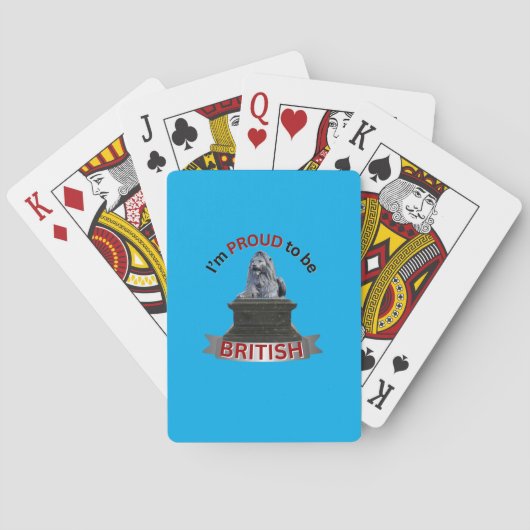 Ich bin stolz, Brite zu sein Spielkarten (Rückseite)