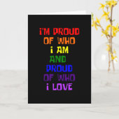 Ich bin stolz darauf, wer Liebe Gay Pride ist Karte (Gelbe Blume)