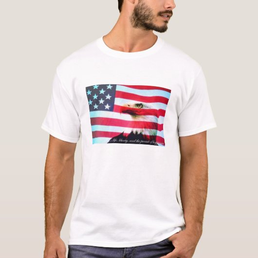 Ich bin stolz, ein Amerikaner zu sein T-Shirt (Vorderseite)