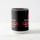 Ich bin stolz, Kanadier zu sein Zweifarbige Tasse (Mittel)