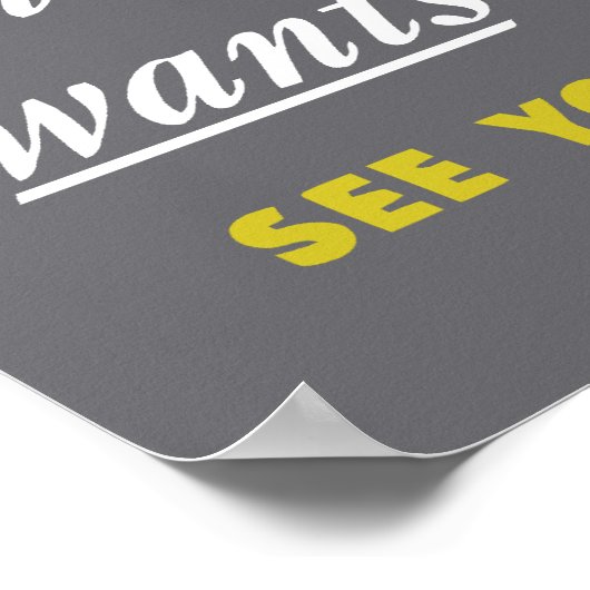 Ich bin stolz... Mein Mann Will mir, meinen Teil z Poster (Ecke)