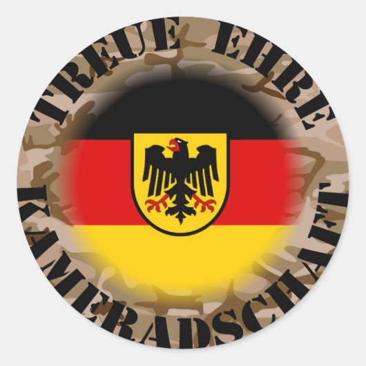 Ich bin stolz .... runder aufkleber (Vorderseite)