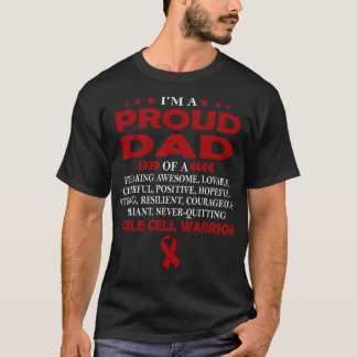 Ich bin stolz Vater des SICKLE CELL Kriegers T-Shirt