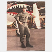 ICH BIN STOLZ VETERAN FLEECEDECKE (Vorderseite)