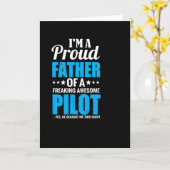 Ich bin stolzer Vater eines fantastischen phantast Karte (Gelbe Blume)