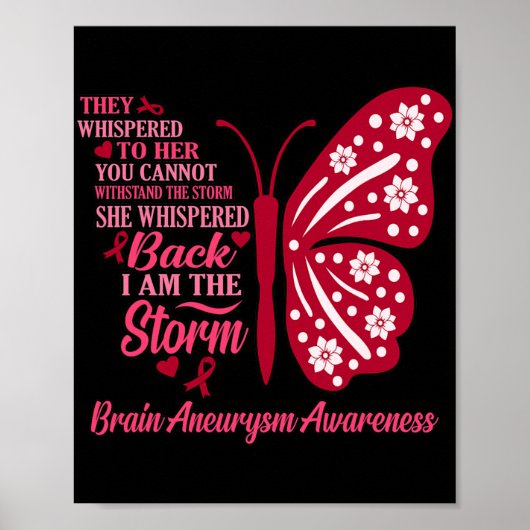 Ich bin Storm Brain Aneurysm Bewusstseinsbildung M Poster (Vorne)