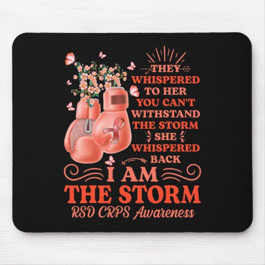 Ich bin Storm Rsd Crps Bewusstsein Boxhandschuhe, Mousepad (Vorne)