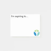 Ich bin strebender… klebriger Notizblocksatz Post-it Klebezettel (Vorderseite)