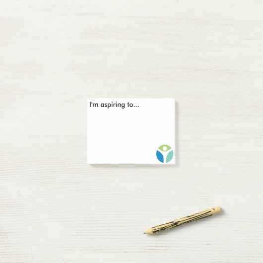 Ich bin strebender… klebriger Notizblocksatz Post-it Klebezettel (Auf Schreibtisch)