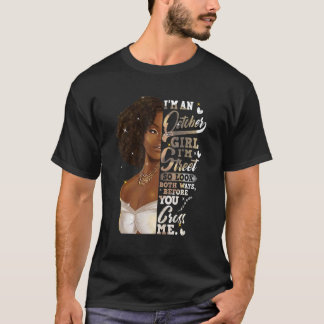 Ich bin Street Black Girl Oktober Geburtstag Mutte T-Shirt