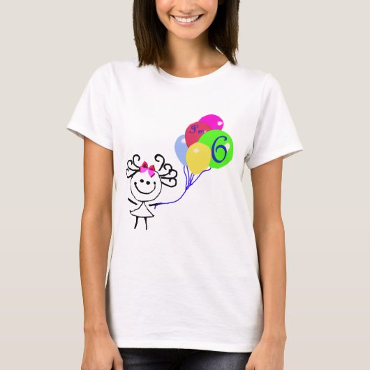 Ich bin Strichmännchen 6 T-Shirt (Vorderseite)