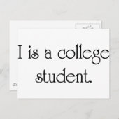 Ich bin Student einer Uni Postkarte (Vorne/Hinten)