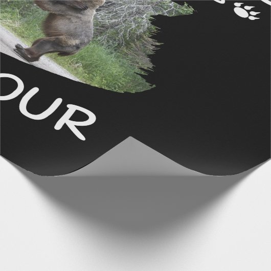 Ich bin stündlich in Rente, in der glücklichen Stu Geschenkpapier (Ecke)