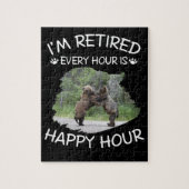 Ich bin stündlich in Rente, in der glücklichen Stu Puzzle (Vertikal)